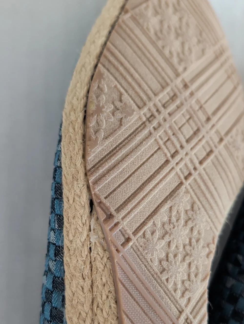 Beacon Espadrille Jute Wrapped Wedge Shoes 8W Blue